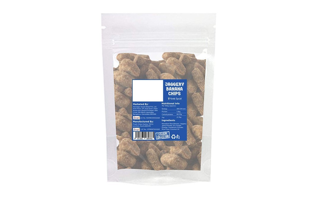 Delight Foods Jaggery Banana Chips    Shrink Pack  250 grams